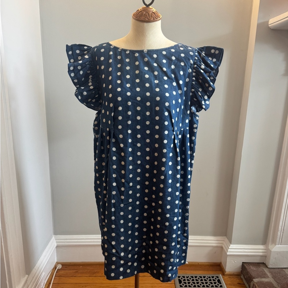 Karen Walker Blue Polka Dot Dress